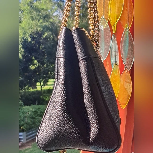 COACH BROOKE CHAIN Black Shoulder Bag Excellent  Condition - Picture 8 of 14
